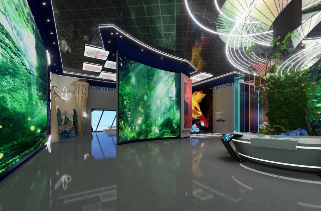 苗繡文化體驗中心設計效果圖-展廳設計